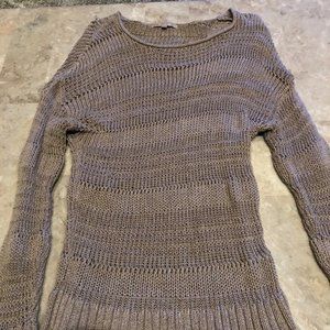 Tan Scoop Neck Sweater